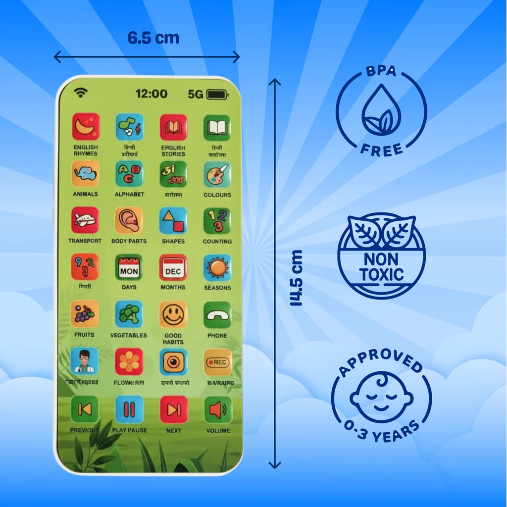 Interactive Kids Learning Phone Toy | Smart & Screen-Free