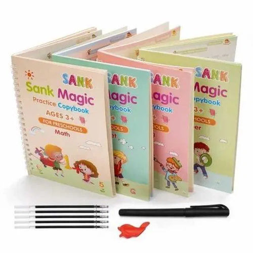 Magic Practice Copybook — Reusable Handwriting & Tracing Book Set for Kids